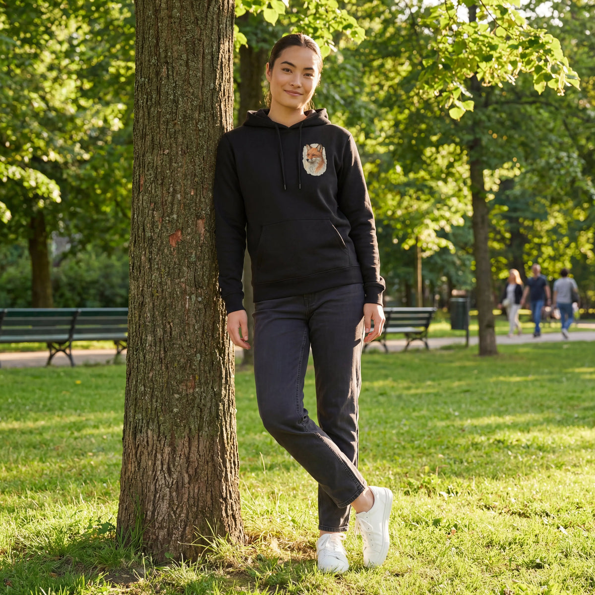 Unisex Fox Hoodie Tierbrüder